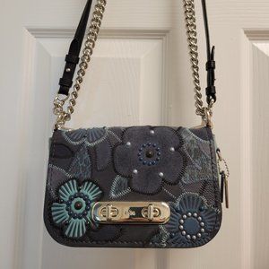 COACH Swagger Crossbody Navy, Blue, Small